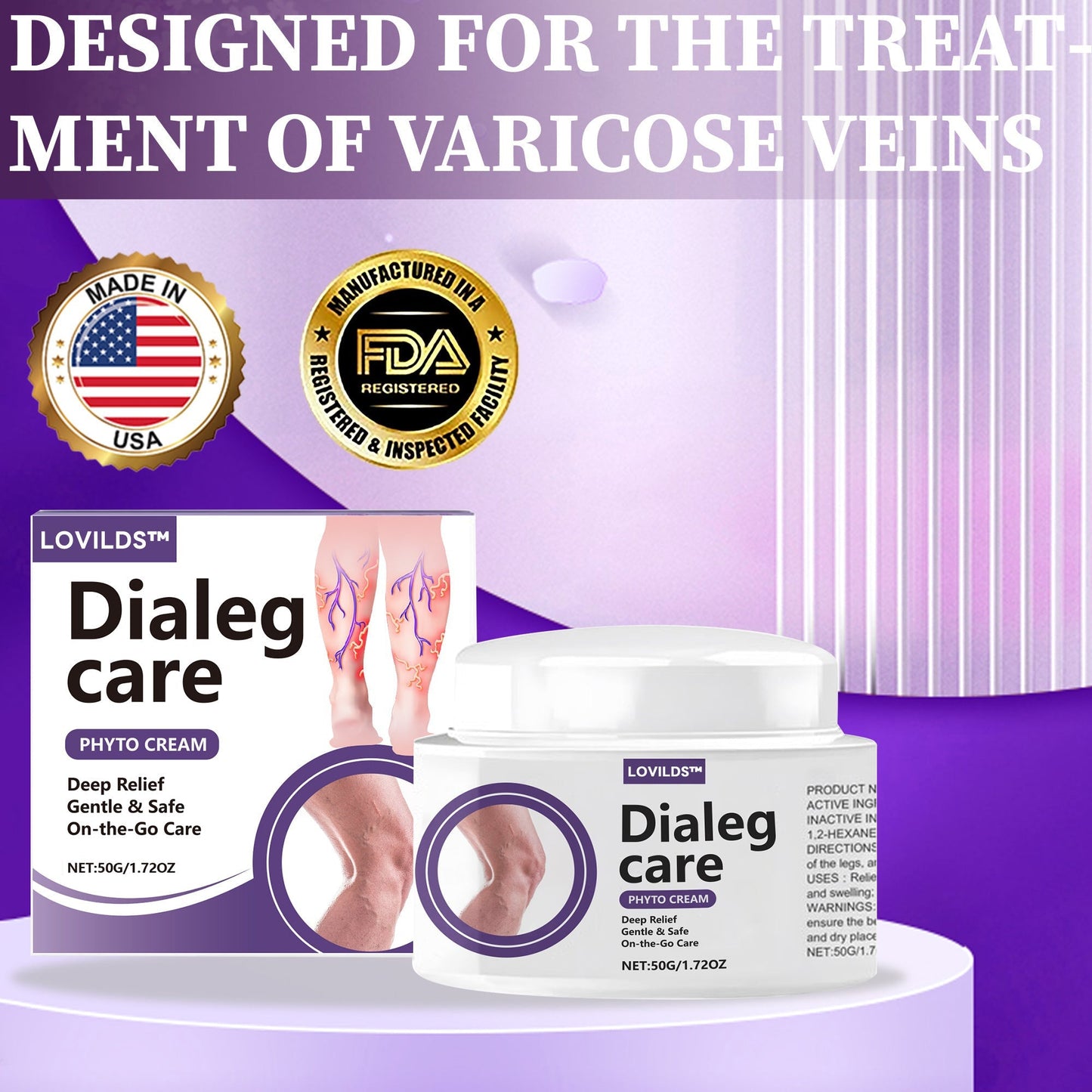 🚀LOVILDS™✅Care Phyto Cream-HelpsTreat Varicose Veins,Swelling,cramps, andLeg Pain